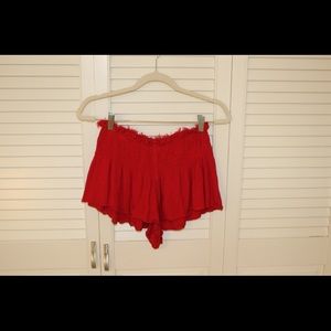 red free people beach shorts